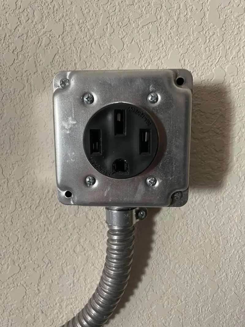NEMA 14-50 outlet installed for Smart Home Electrical in Zion